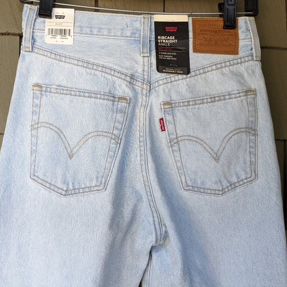 Levi’s Ribcage Straight ankle jeans NWT 25 - Picture 5 of 7